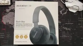Unboxing Hammer Bash Max Wireless Headphones over ear dual pairing 