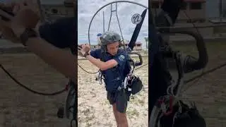 Passo-a-passo decolar de paramotor.