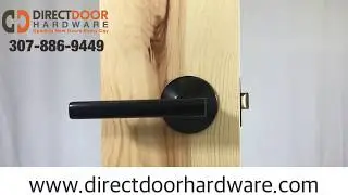 Emtek Freestone lever with Modern Rosette in Oil Rubbed Bronze