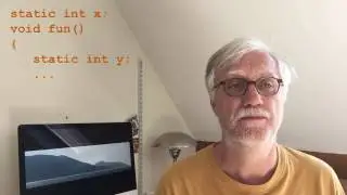 The static keyword in C