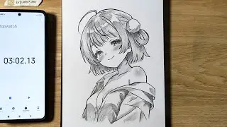 How to draw anime girl character | easy drawing for beginners