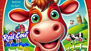 Red Cow in the Farm |  Fun and Lively Children's Nursery Rhyme | Kid's Song | Kidsjourney