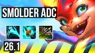 SMOLDER & Brand vs JINX & Maokai (ADC) | Good KDA: 16/1/2 | EUW Master | 26.1