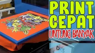 Print Kaos Warna Gambar Full A3 Menggunakan DTG DX 5