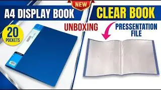 A4 Size Display Book / Clear Book Presentation File - 20 Pockets