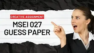 MSEI 027 GUESS PAPER