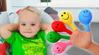 Крис изучает цвета с помощью воздушных шаров