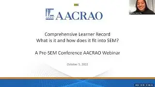 Comprehensive Learner Record - What is it and how does it fit into SEM?