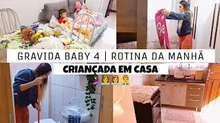 Rotina da manhã gravida com 3 crianças pequenas ❤️