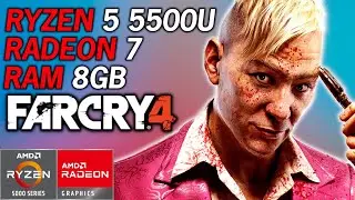 Far Cry 4 - AMD Ryzen 5 5500U Radeon 7 Graphics 8GB RAM 1080P/720P
