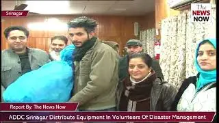 ADDC Srinagar Distribute Equipment In Volunteers Of Disaster Management