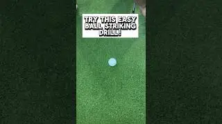 Try this easy at home ball striking drill! #golfingtips #golfskill #simplegolftips #golfswing