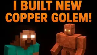 &ldquo;Minecraft But I Built Copper Golem Statue!&rdquo; ⚙️