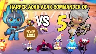 COMMANDER GRATIS COMBO QUARTER MASTER | HARPER SKILL 1 #magicchess #harper