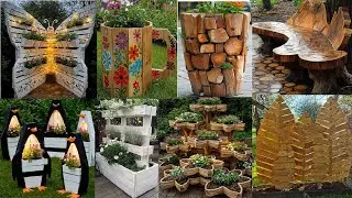 Transforming Trash to Treasure: Sustainable Garden D&eacute;cor Ideas with Recycled Wood