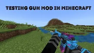 Testing gun mod in Minecraft || pls like and subscribe 