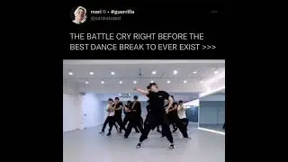 Battle cry before the best dance break which is of Guerrilla 🤌