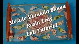 Cherry Blossom Inspired Mosaic Bloom Resin Tray Tutorial #fuhitim #diy #epoxyresin #asmr