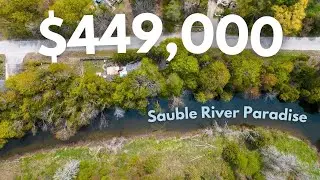 Sold! Inside a $449,000 cottage with over 300 ft of river frontage on the Sauble River!