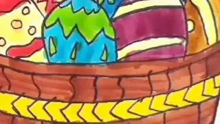 How To Draw Easter Basketĺ
