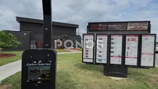 Satisfying Wendy Drive Thru Menu Board with Speaker #2