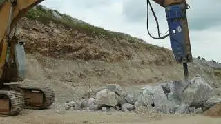 Мощный гидравлический молот HydroRam большого класса в действии. Часть 2