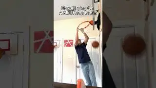 What Playing On A Mini Hoop Feels Like 😮&zwj;💨🏀 #shorts #basketball