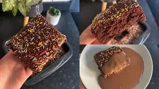 CHOCOLATE SCHOOL CAKE RECIPE | CHOCOLATE SPRINKLE CAKE | OLD SCHOOL TRAYBAKE