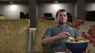 Gta5 game escaping  on the seashark from boat