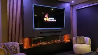 Cinewall  / Tv wand op maat / sfeerhaard