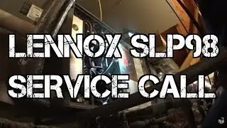 Hv&agrave;c service call on a Lennox slp98 furnace #HVAC
