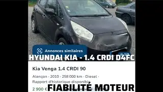 FIABILIT&Eacute; MOTEUR HYUNDAI KIA 1.4 CRDI D4FC