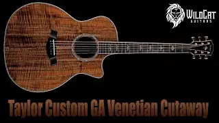 Taylor Custom GA Grand Auditorium Venetian Cutaway Expression System 2 Natural Gloss