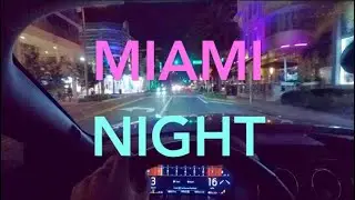 Real life Vice City. Miami night cruise in a 2020 Mustang.