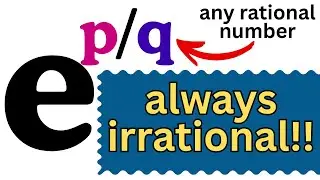 any rational power of e is irrational!