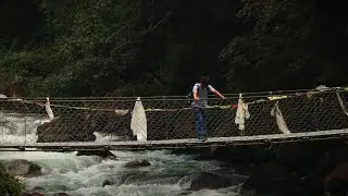Building a trail bridge on our one-day tour - Engineering student vlog