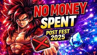 No Money Spent! F2P Account Showcase After Legends Festival 2025 | DB Legends