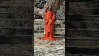 Red body, redness shines and holding a red monkey #babaji #haridwarganga #haridwarganga #harkipodi #travel #❤️🙏❤️
