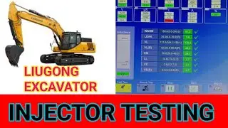 LIUGONG EXCAVATOR INJECTOR TESTING IN MB108 CR MACHINE ! CRIN INJECTOR TESTING MECHANIC IN INDIA