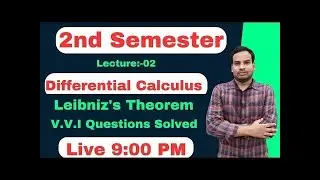 B.Sc 2nd Semester Differential Calculus | Leibiniz's Theorem V.V.I Questions Solved