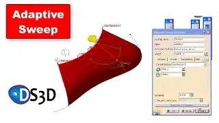 CATIA V5 - Comando Adaptive Sweep        #catiav5 #generativeshapedesign #surfacedesign