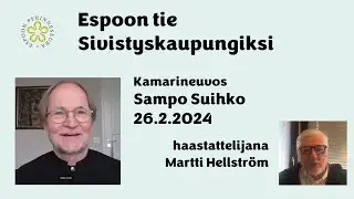 Puheenvuoroja sivistyskaupungista &ndash; vieraana Sampo Suihko 26.2.2024
