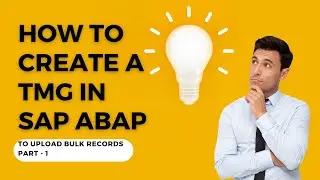 How to Create a TMG(Table Maintenance Generator) part-1 | SAP ABAP|DDIC|class 4 @sapwatchpoint