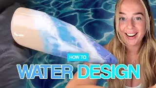 How To: Beach Holiday Nails - Water Design 🌊💙