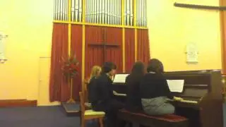 Two pianos, eight hands