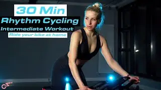 RHYTHM CYCLING - 30 min spin workout - sweaty & calorie-burning