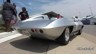 57 1959 Corvette Stingray Racer Concept Car Revving