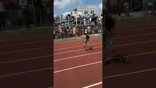 Alaya Ambi - 100m 🔥 #trackandfield #track #sprinter #running #shorts #fyp #espn #highlights