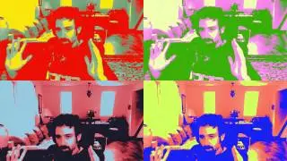 A Holographic Cascade of Colored Mirrors