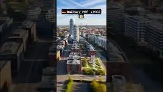 Duisburg City Evolution 1925&ndash;2025 🇩🇪 | German Urban Growth Timelapse #Duisburg #Germany #CityAI